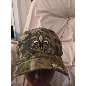 𝅺new Orleans Saints Hunting Camo Hat Adjustable